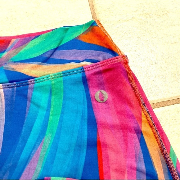 DONA JO Abstract Art Rainbow Stretch Skirt Tennis Golf Sport Pickleballs XL - Picture 4 of 9